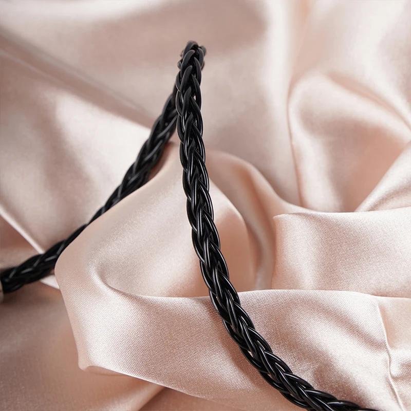 NiceHCK BlackCat Ultra 8 Strands Zinc Copper Alloy Oil Soaked HiFi Earphone Cable 3.5/2.5/4.4mm MMCX/2Pin for ZERO Cadenza LAN