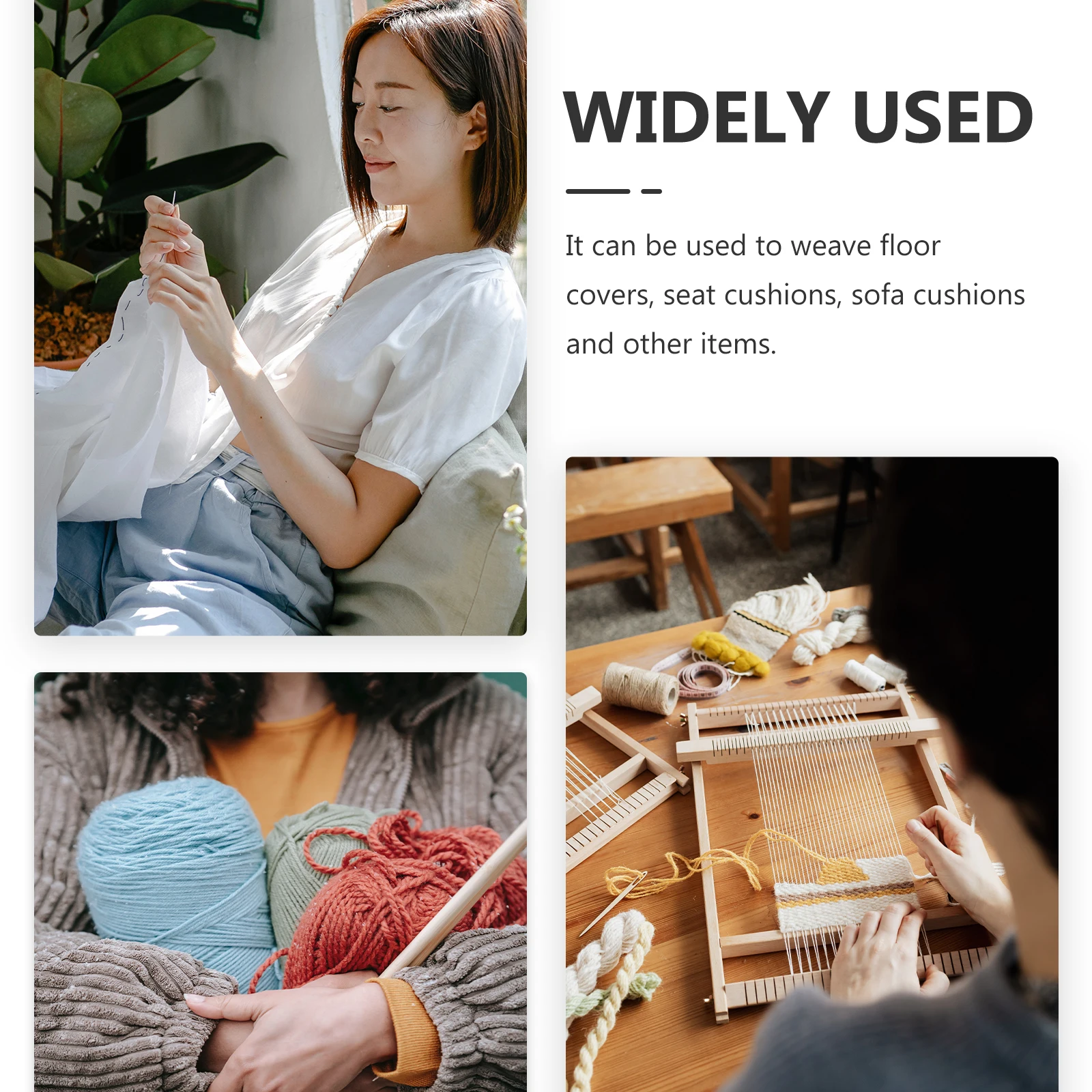 

12pcs Crochet Hook Set Rubber Wood Afghan Tunisian Crochet Hooks For Diy Knitting Weaving Tool Craft Yarn Needle