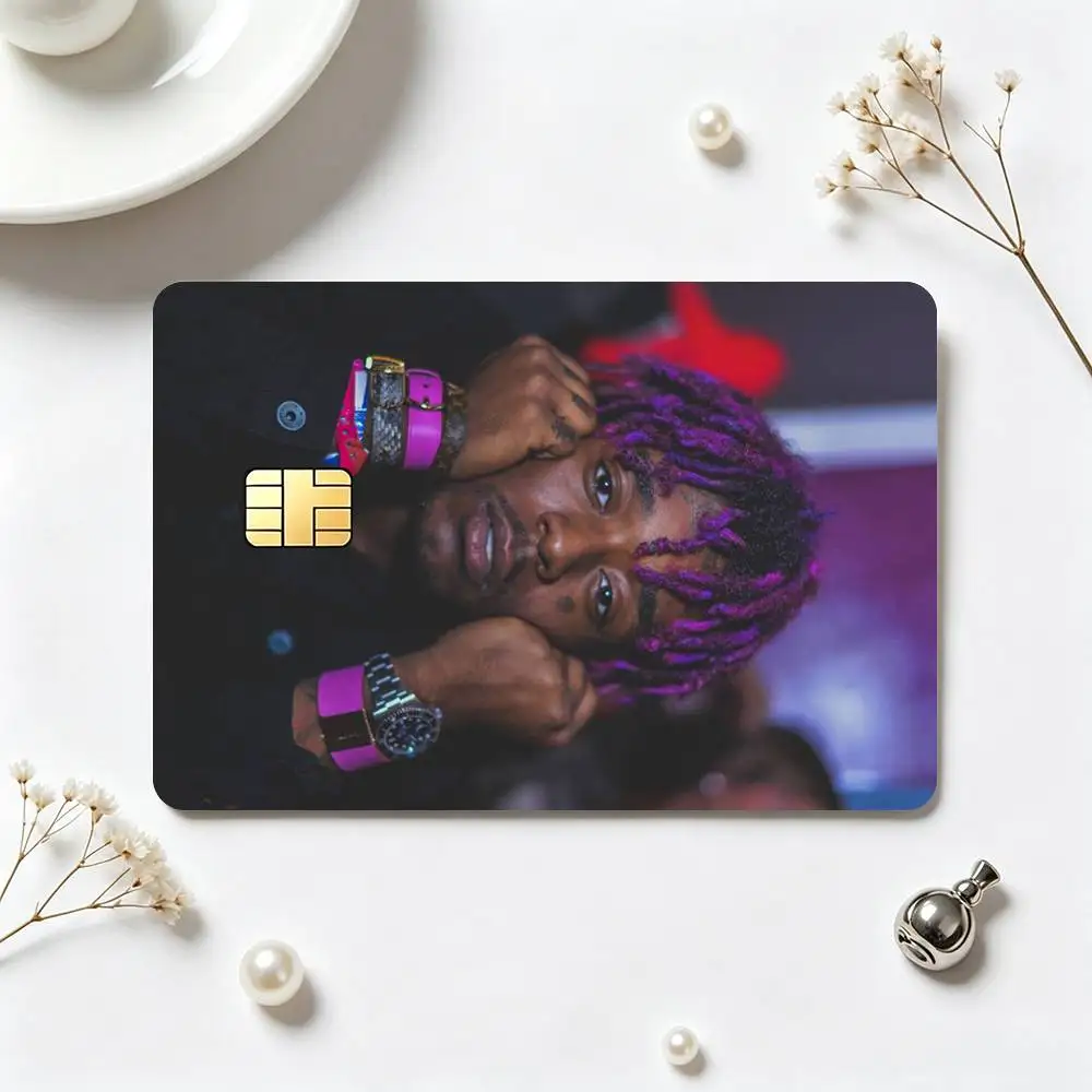 L-Lil Uzi V-Vert Rapper  Credit Card HD Stickers Game Card Decal Small Chip Waterproof Sticker Gift