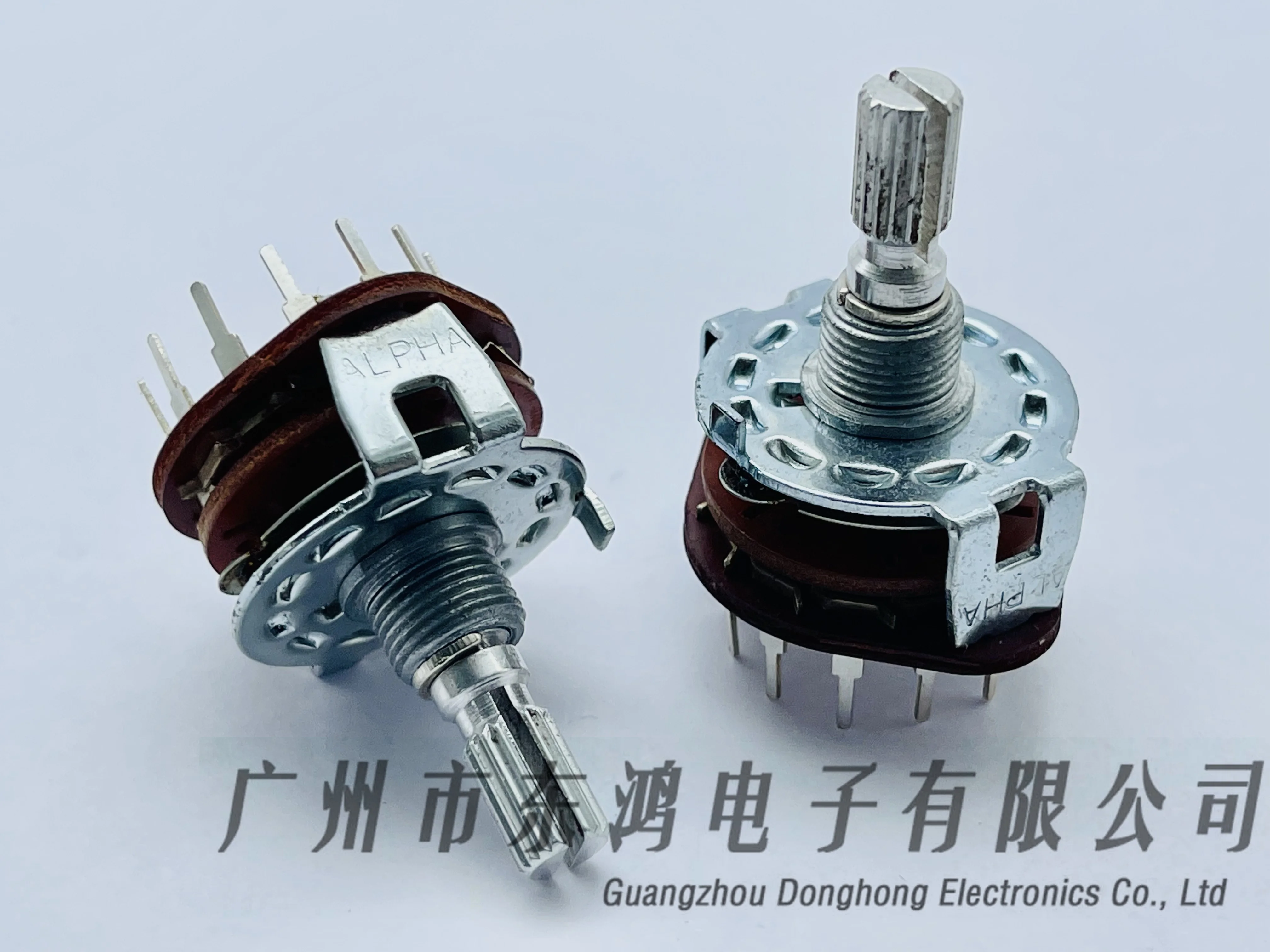 1PCS ALPHA rotating band switch 1 knife 7 speed shaft length 20mm