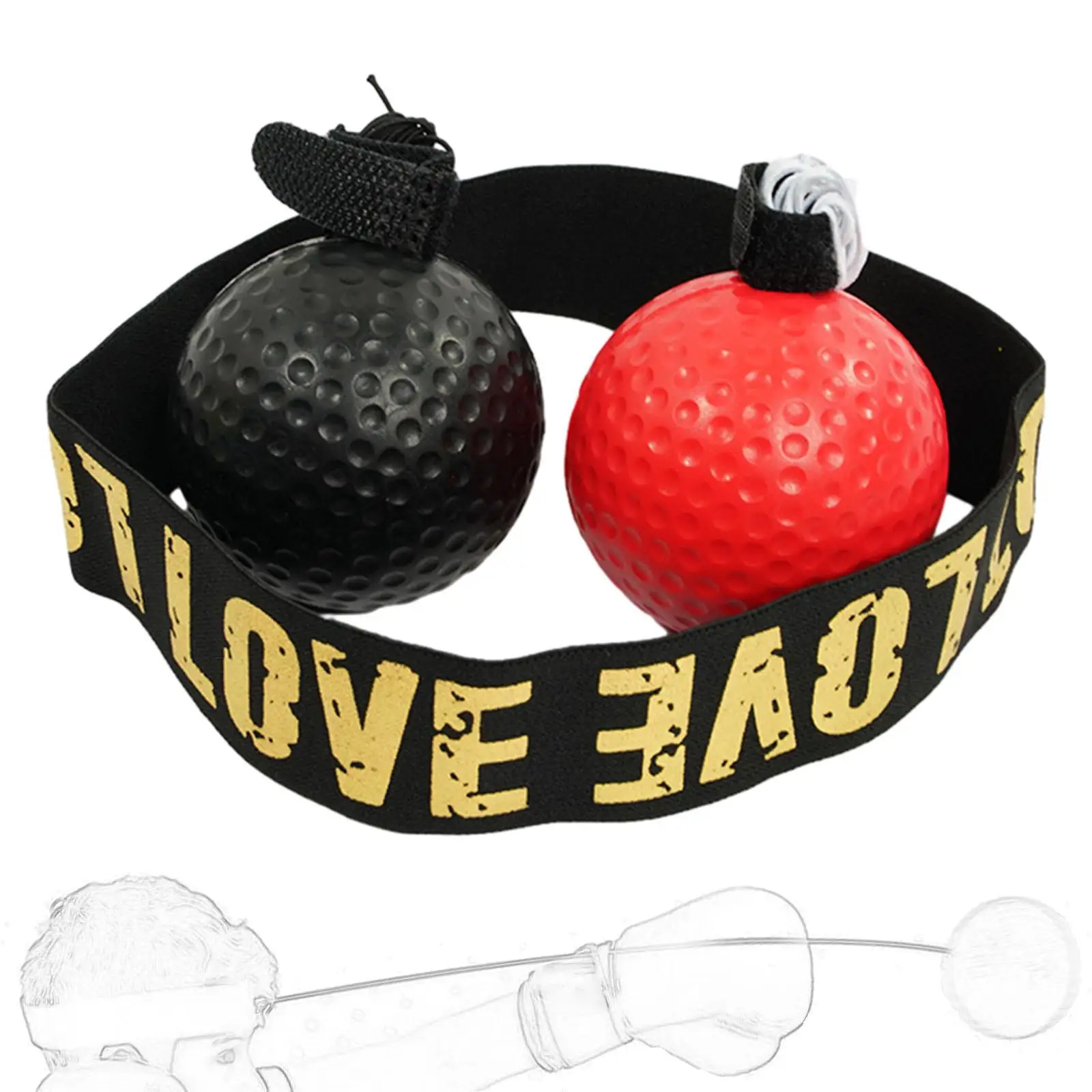 Boxing Reflex Ball Headband Improve Reaction Speed Mma Adjustable Headband