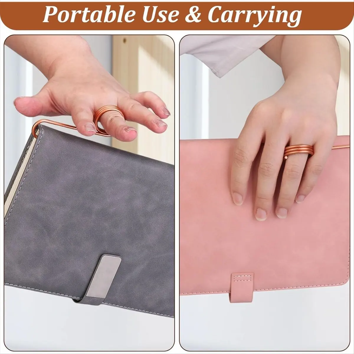 Stable- 3Pcs Book Holder Ring, Metal Thumb Book Page Holder, Lightweight-Ring Book Opener for Reading, for Book Lovers