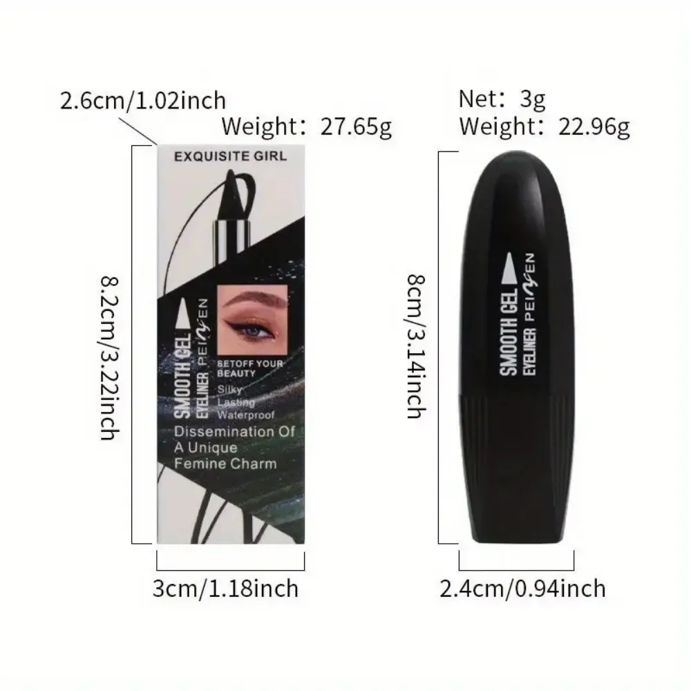 6色の防水アイライナーペン、長持ちする滑りにくいアイライナーペン、成熟した女性に適しており、毎日のメイクやパーティーのメイクに適しています。