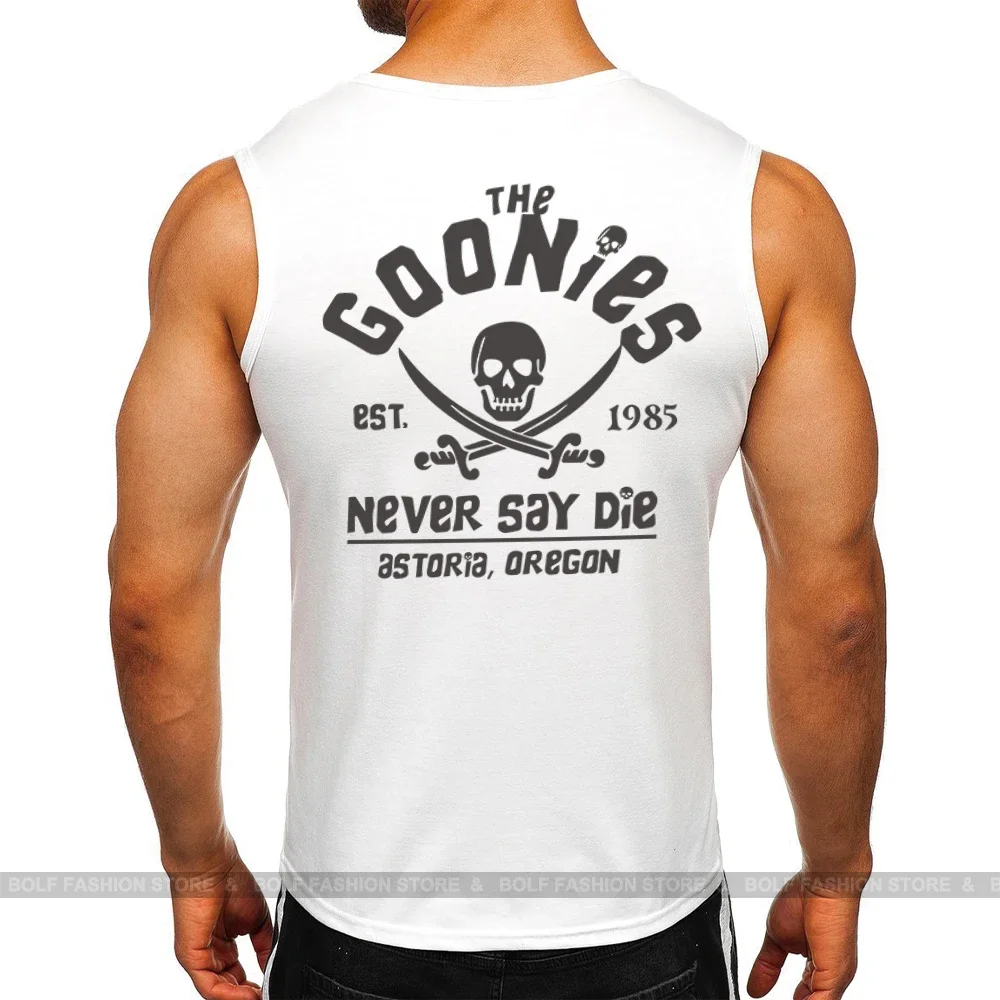 God Never Say Die Printed Sleeveless Tank 100% Cotton Sport Graphic Tee for Men and Women Classic Streetwear image 6