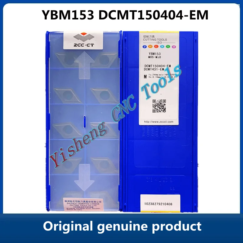 

FREE SHIPPING 100%Original ZCC CT Lathe Cutting Tool YBM153 DCMT150404-EM