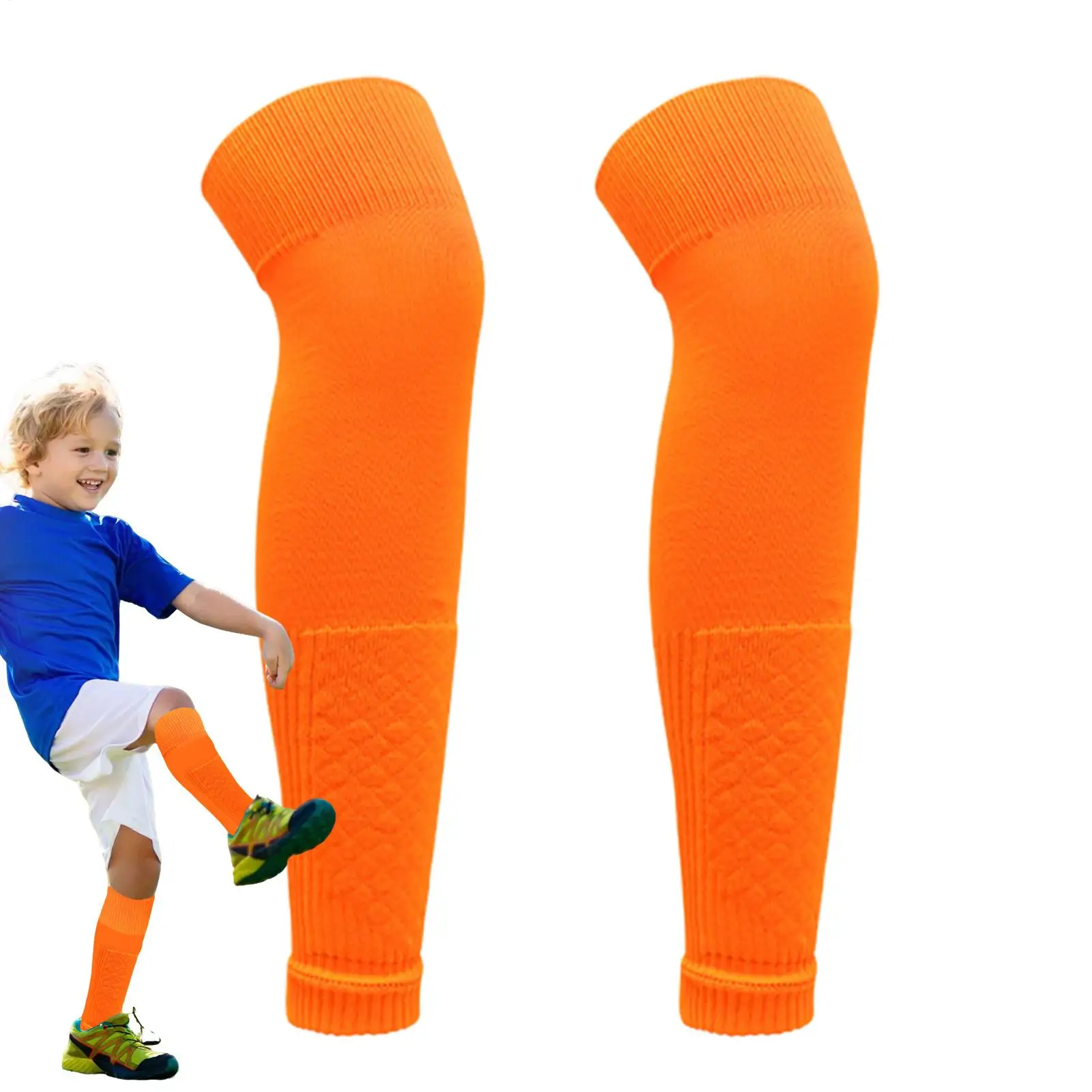 جوارب البيسبول للأطفال الصغار/الشباب الكبار جوارب البيسبول تنفس الرطوبة فتل واقية لكرة القدم والعتاد الرياضة الحرس ل