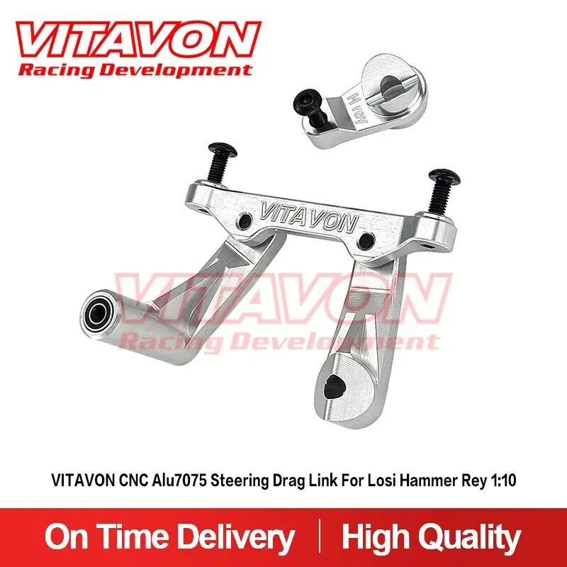 

VITAVON CNC Alu7075 Steering Drag Link For Losi Hammer Rey 1:10 Silver