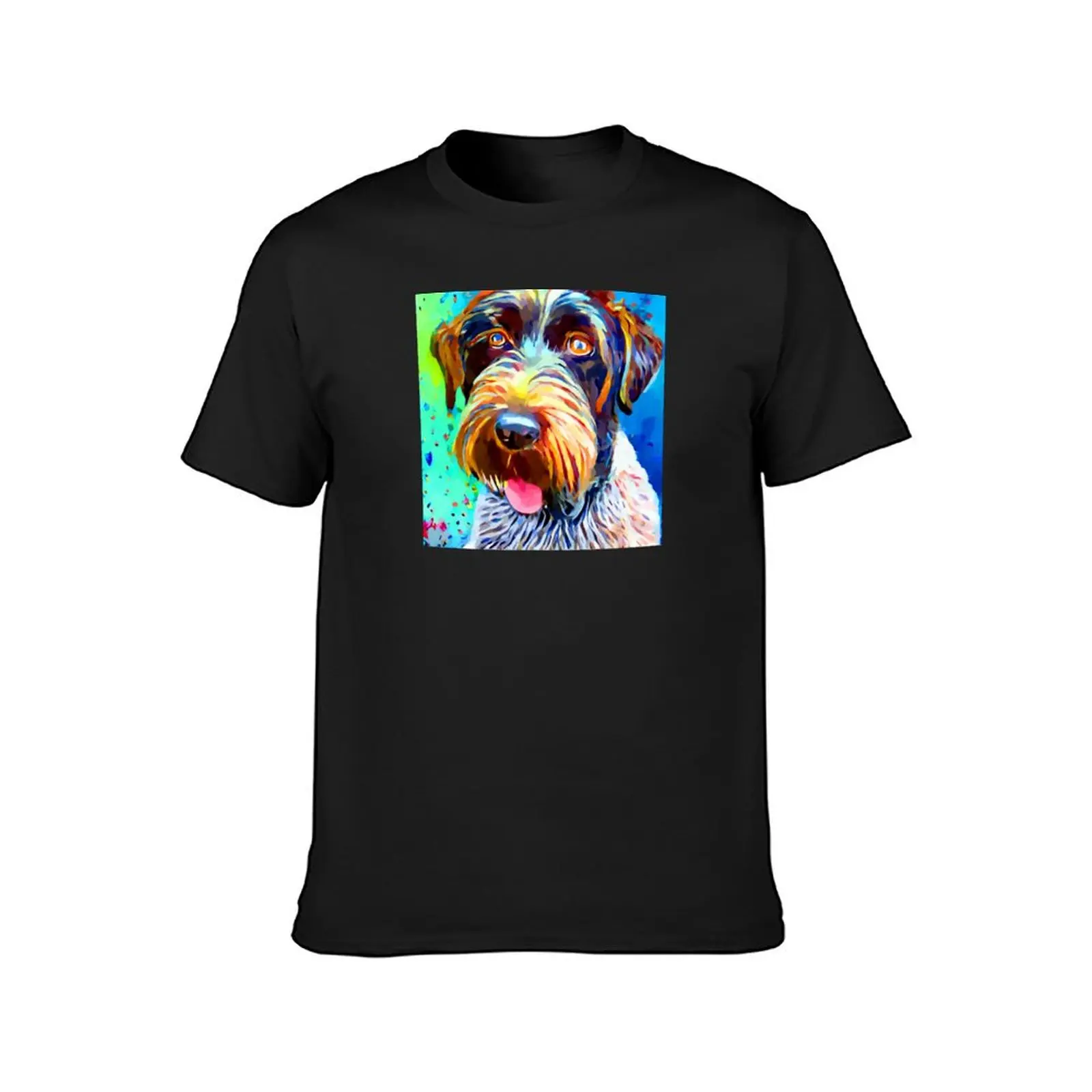 Wirehaired Pointing Griffon 2 T-Shirt Short sleeve tee animal prinfor boys sweat quick drying mens graphic t-shirts funny