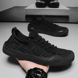 New Fashion Men Casual Sport Running Sneakers Flying Woven Shoes Fashion Trend Board Shoes Comfort Skateboard Shoes