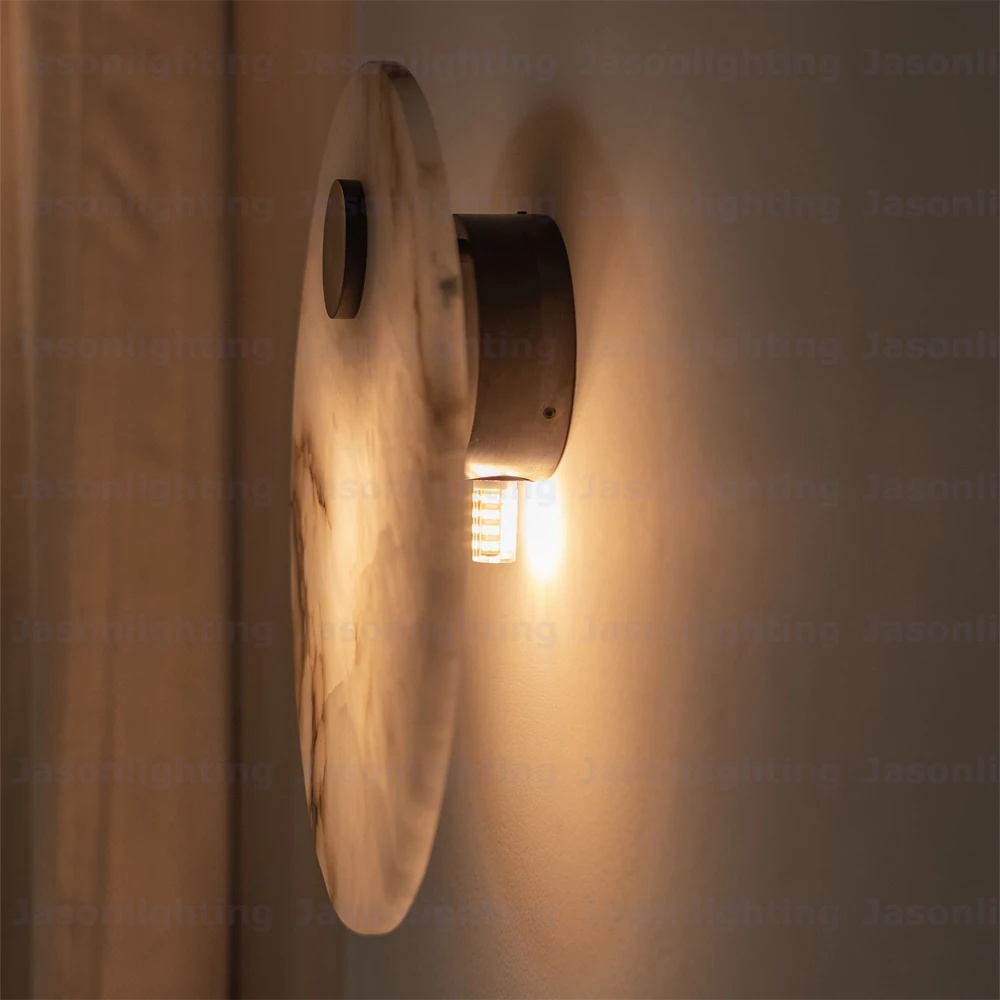 Marble LED Chandelier Alabaster Pendant