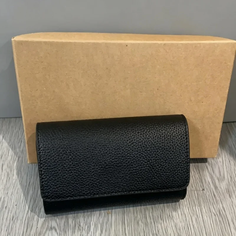 

Brand Discount Casual Short Wallet Tri-fold Wallet High-end Couple Card Holder Genuine Leather Wallet The Perfect High-end Gift