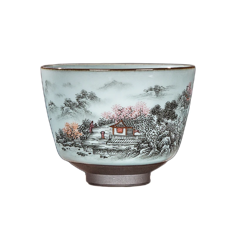 

Kung Fu tea set fully handmade master cup single cup tea ceremony personal cup