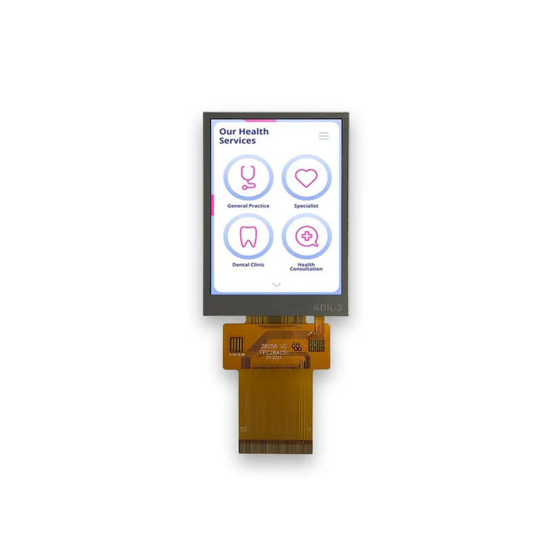 Modulo LCD IPS con interfaccia MCU+SPI+RGB ad ampia temperatura 240x320 ST7789V2 da 2,8 pollici