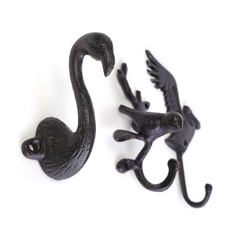 NEW Nordic Retro Black Iron Geometric Wall Hook for Home, Dressing Room, Bath – Stylish Hanging Organizer