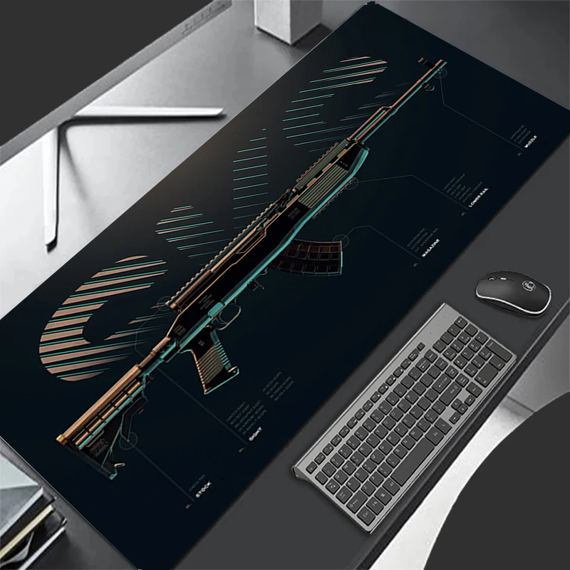マウスパッドパターンゲームパッドゴムマウスパッド PC アクセサリーデスクマットノンスリップテーブルマット銃器ゲーマーキャビネットキーボードパッド
