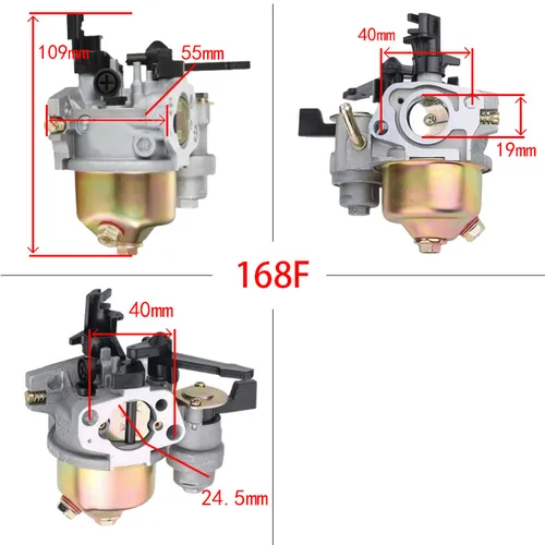 Imagen 2 del producto Carburador de motor de 4 tiempos, para Honda 168F 170F P19 P18 GX110 GX120 GX140 GX160 GX200 5HP 5.5HP 6.5HP