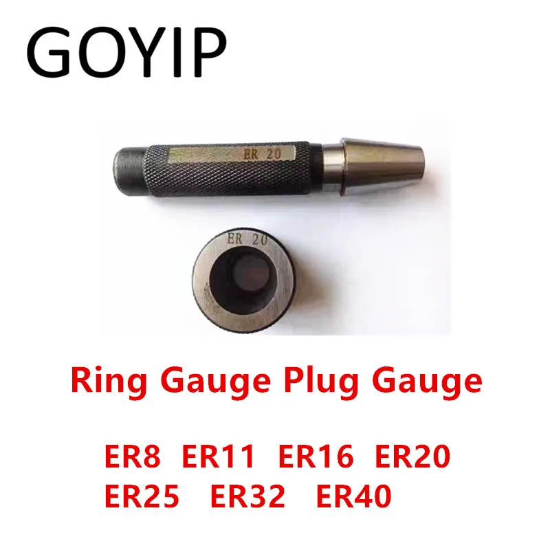 

ER8 ER11 ER16 ER20 ER25 ER32 ER40 ER Type Taper Ring Gauge Plug Gauge Spindle Calibration Bar Taper Gauge Gage