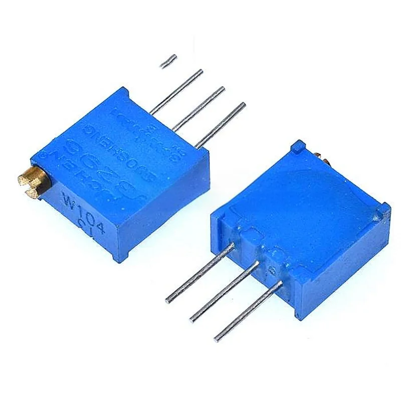 10PCS 3296W 103 10K potentiometer Kit High Precision Variable Resistor 10k 100R-1M 200R 500R 1k 2k 5K 10K 20K 50K 100K 200k 500k
