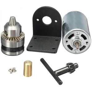 Late 555 engine with miniature hand drill, mandrel and assembly support, DIY tool assembly, DC 12V-36V 8 Main Sales Bench - №7