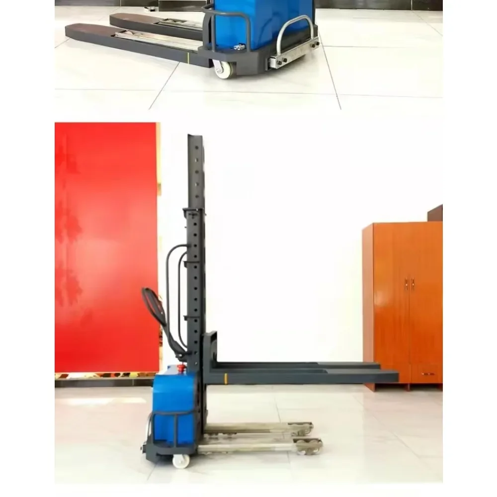 Self -Loading Electric Stacker Portable Auto Lift Self Loading Pallet Forklift