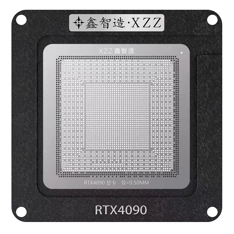 XZZ RTX4090 BGA Reballing Stencil Tin Planting Platform Mobile Phone Mainboard NAND/Hard Drive IC Chip Template Solder Kit