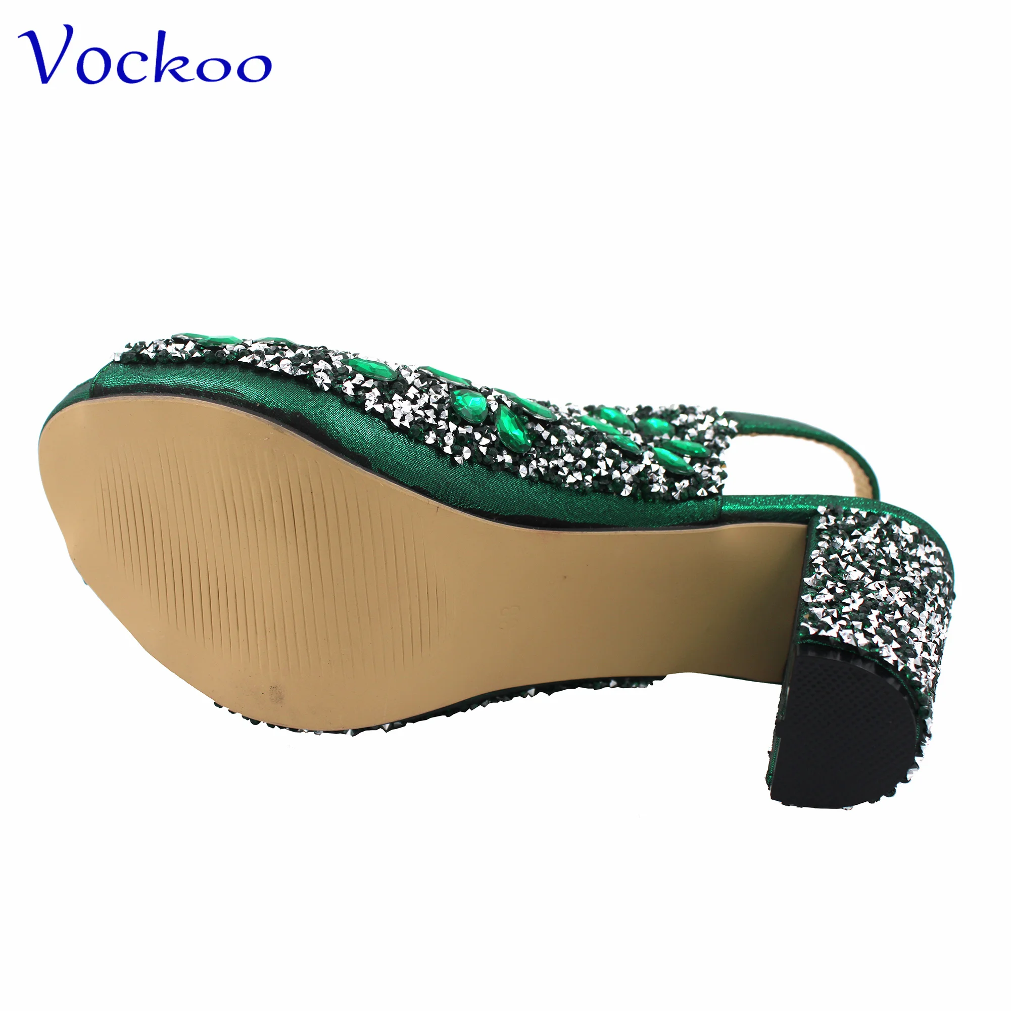 Sandalias de estilo clásico de alta calidad con plataforma para mujer, zapatos italianos elegantes, conjunto de bolso a juego en Color verde para fiesta de boda