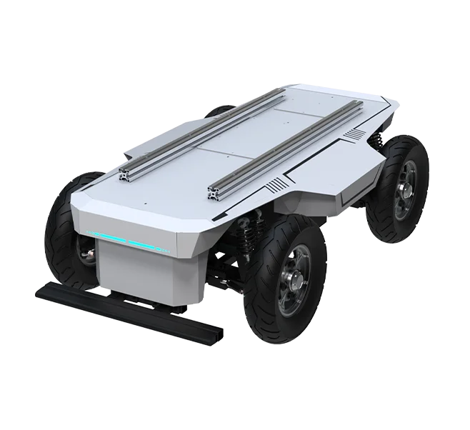200kg Payload Ackerman AGV Chassis, CAN Bus Controlled with ROS Driver for Auto Navigation AGV AMR Robot Customizable AI Robot