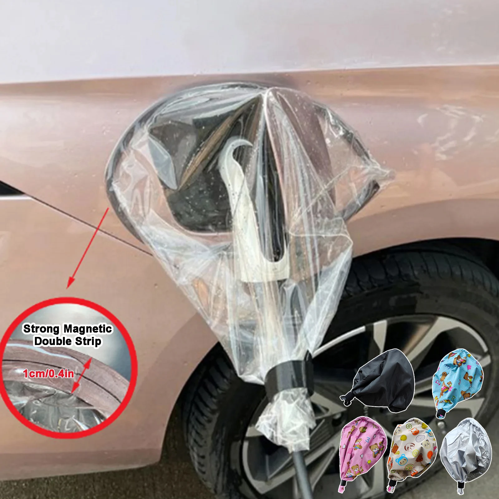 

Electric Car Charging Accessory Magnetic suction EV Charger Port Cover Weatherproof Waterproof Charger Port Protection Case Etui