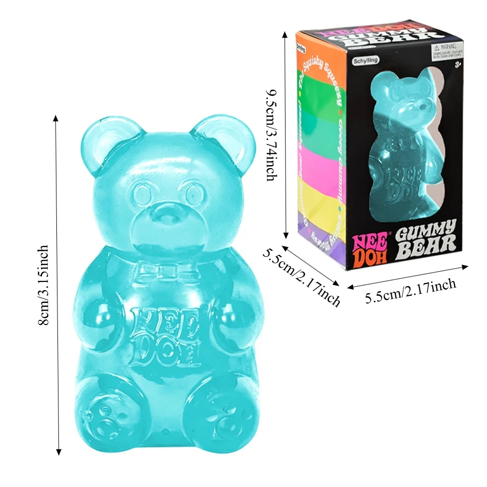 Maltose Niedlicher Bär Maltose Quetschspielzeug Buntes Sensorisches Spielzeug Kreatives Neues Produkt Schreibtischdekoration Stressabbau-Puppe Geschenke – Detail 3
