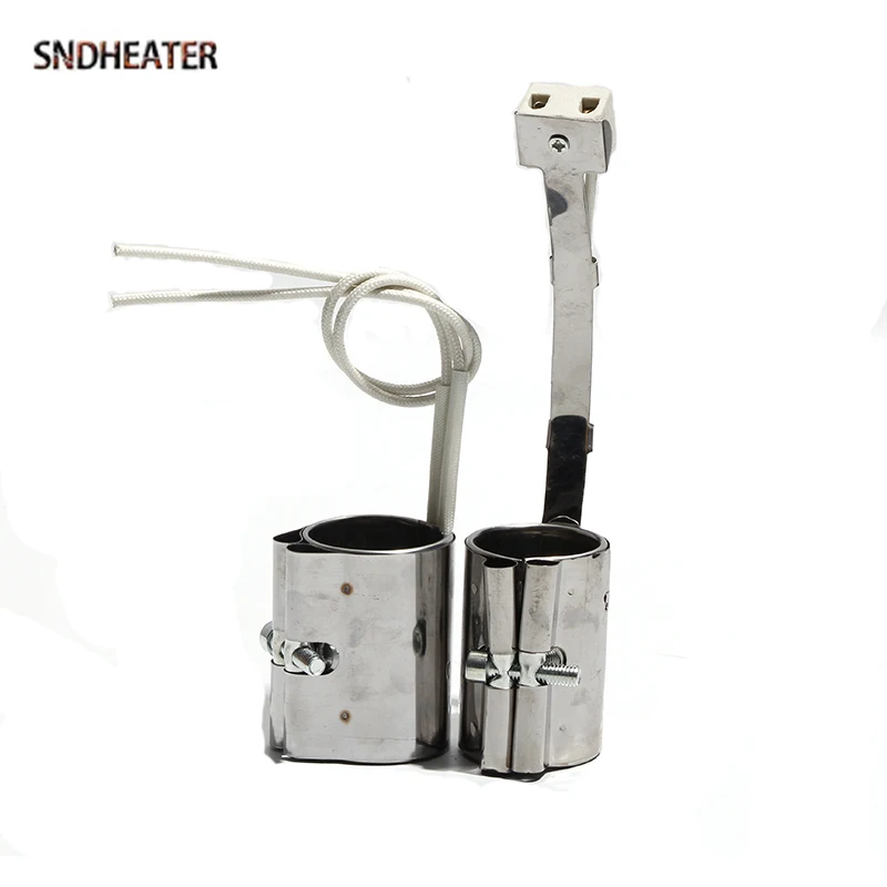 SNDHEATER 110 فولت/220 فولت سوار فولاذي غير قابل للصدأ سخان لفائف 45x85 مللي متر 45X90 مللي متر 45x95 مللي متر 45x100 مللي متر سخان الطارد الميكا مع المكونات السيراميك 1 قطعة