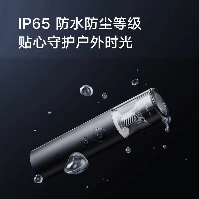 Xiaomi Mijia Multi Functional Portable Flashlight Power Bank 3100mAh IP65 Waterproof 1000lm Emergency Lighting Vehicle Lighting