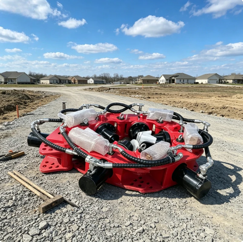 Hydraulic Pile Breaker for Round Pile Head Removal Machine Excavator Mounted Pile Cutter for 10-35 Ton Digger Global Shipping