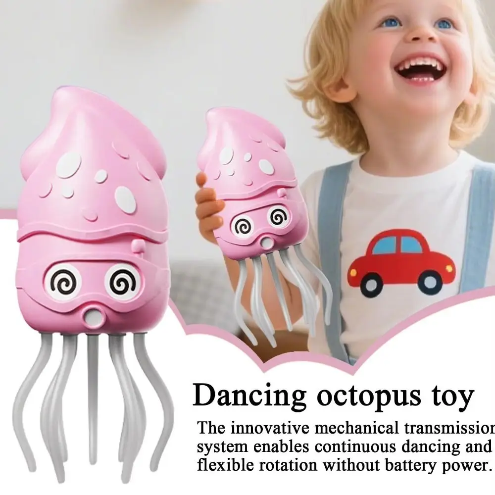 플라스틱 전기 춤추는 문어 장난감, 조명 포함, 시뮬레이션 기어다니기, 인터랙티브 문어 장난감, 인터랙티브 공예 장식