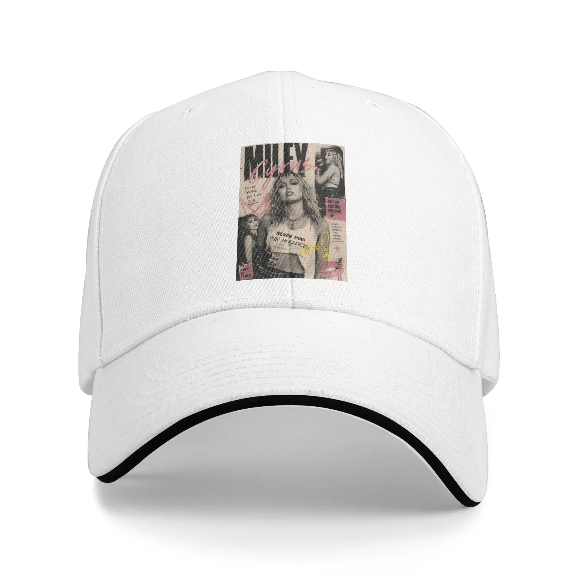 Mileys Cyruse Basse Persuades Album Baseball Cap Fashion  Sandwich Cap for Men Women Adjustable Dad Hat Travel Gift