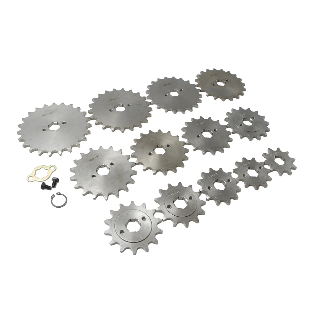 520# 20mm 10-22T Front Sprocket With Lock For Honda Lifan Zongshen YCF 50-250CC Dirt Pit Bike ATV Quad Buggy Motorcycle Parts - view 6