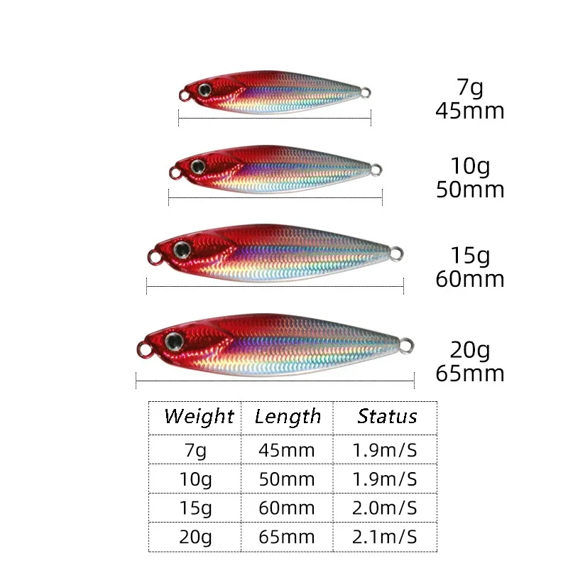 1Pcs Micro Metal Jig 10g 15g 20g Sea Pike Bass Jigging Lure Shore Long Casting Spoon Saltwater Fishing Lures Artificial Bait