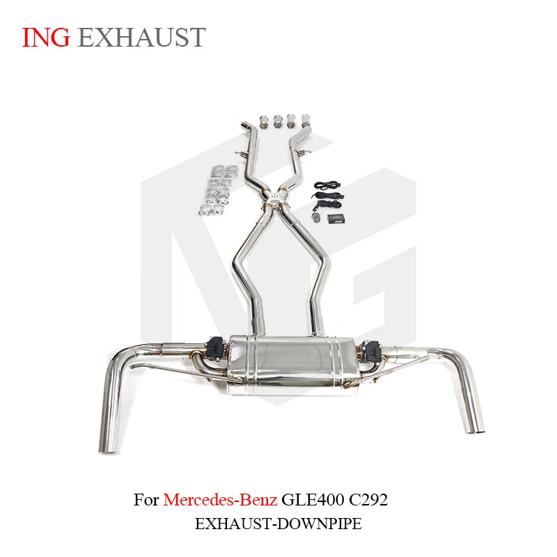 ING Performance SS304 catback for Mercedes BENZ AMG GLE400 C292 Elect Valve Engine Race Auto Muffler Exhaust system