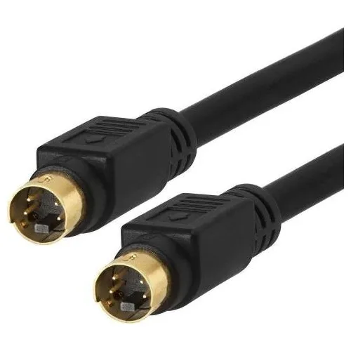 

Platoon 10 M Minidin Svıdeo 4pin S-Video Cable Svideo 10 Metre Gold End 10 Metre Svideo Cable