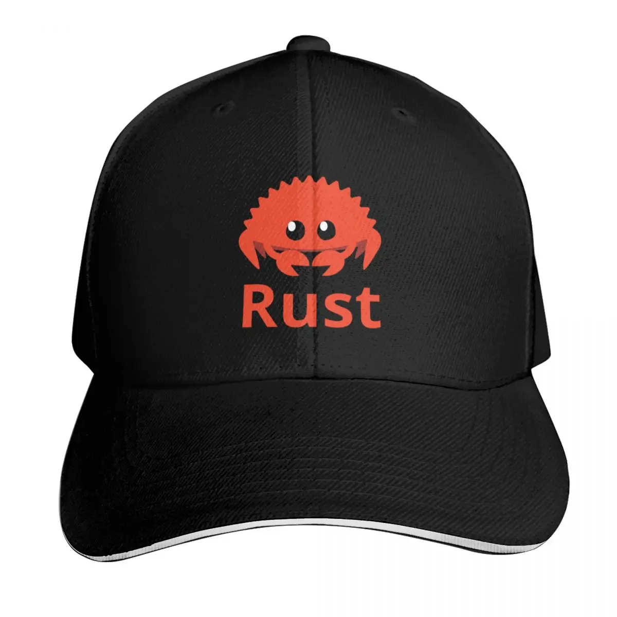 rust programming language logo Baseball Cap Lightweight Packable Gift for Him Her Casual Daily Wear