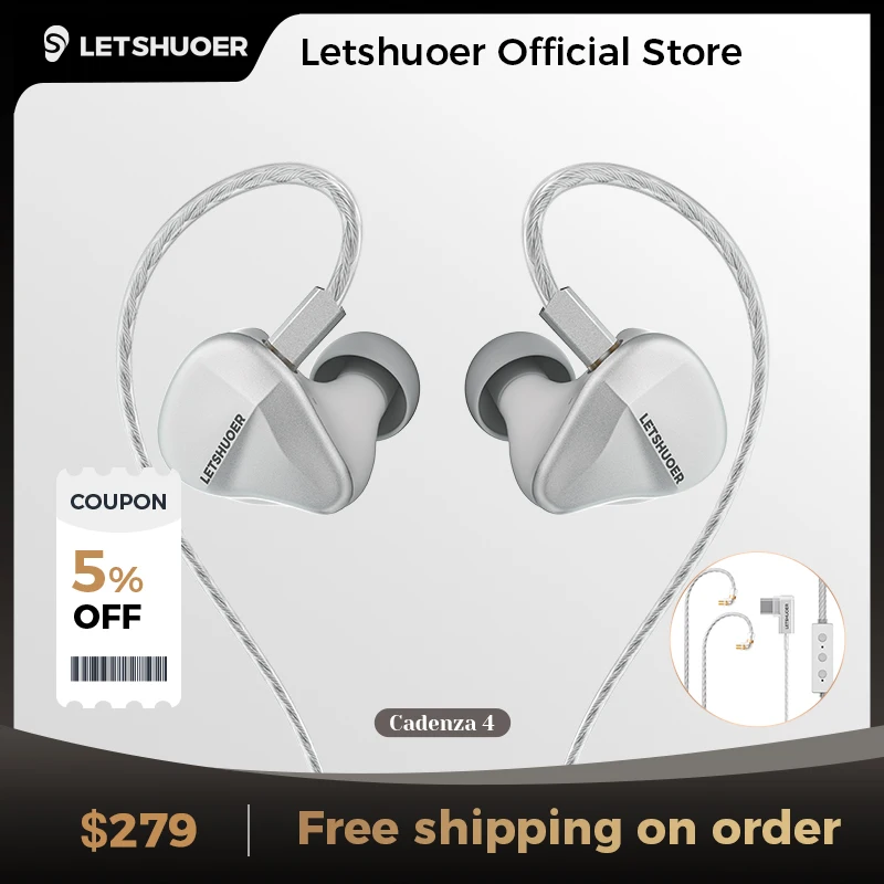 LETSHUOER Cadenza 4 有線イヤホン LETSHUOER Cadenza 4 有線イヤホン インイヤーモニター型