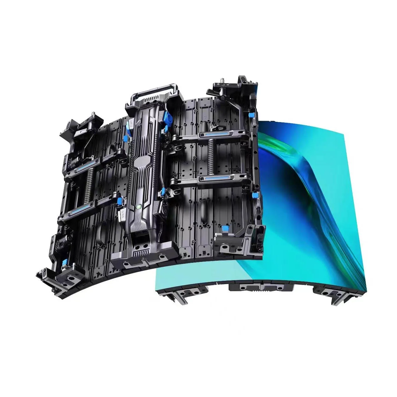 LED SignageP2.6 P2.604 Indoor Flexible  Display Screen  Creative S Shape Curved Circle Column Shape