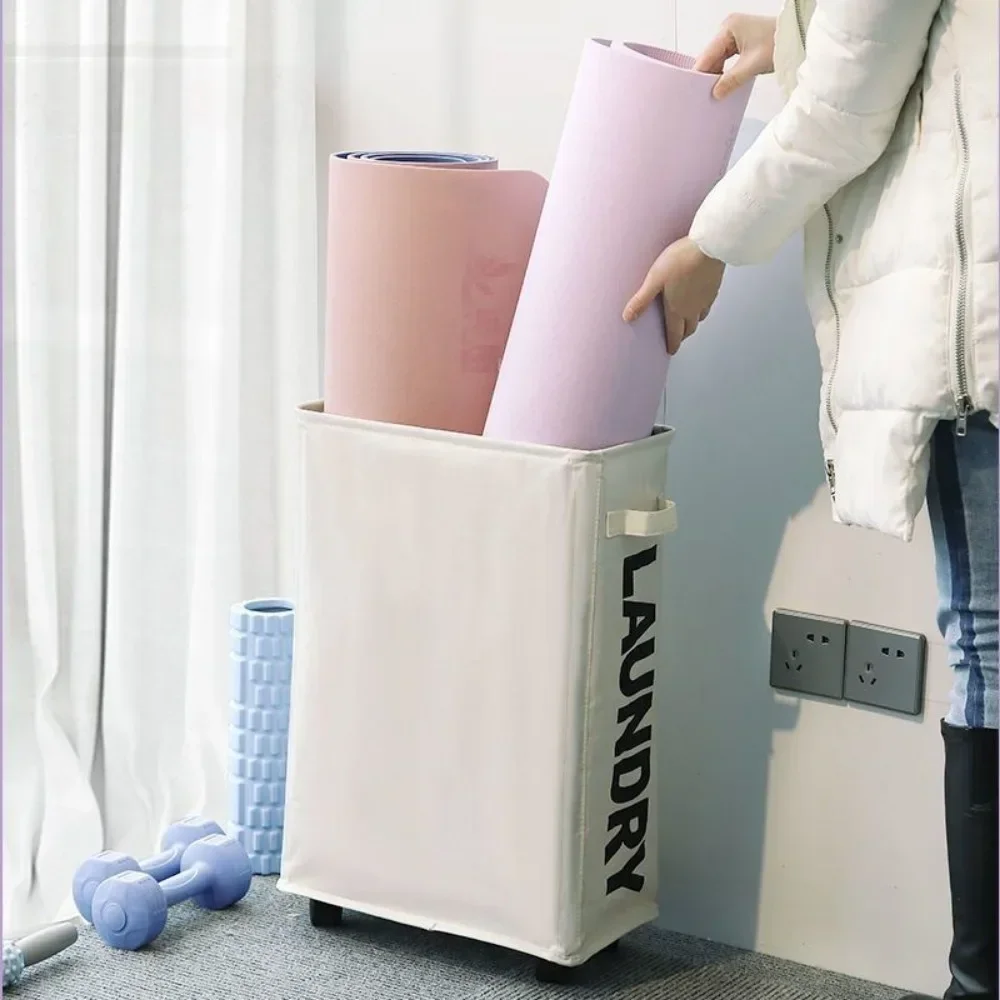 سلة غسيل قابلة للطي تخزين بسيط المنزلية أكسفورد القماش الغبار صندوق تخزين سعة كبيرة صندوق تخزين ملابس القذرة