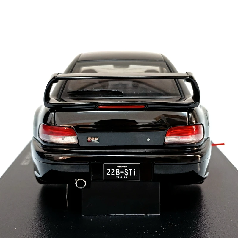 Auotoart 1:18 Impreza 22B STI Black JDM Alloy Fully Open Simulation Limited Edition Metal Static Car Model Toy Gift