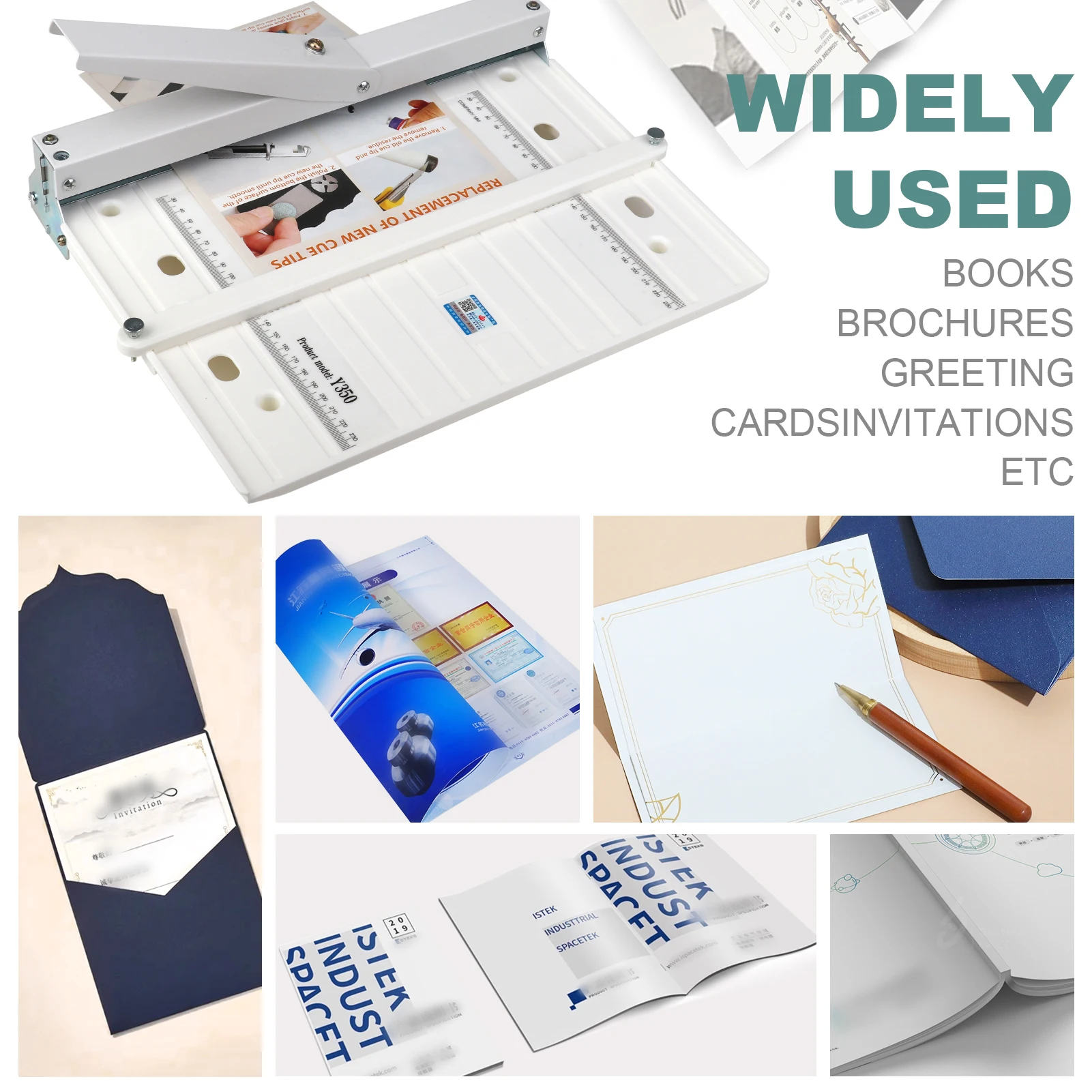 A3/A4 Folding Indenter Paper Creasing Machine 351mm Slit Length DIY Photo Album Card Press Folding Tool