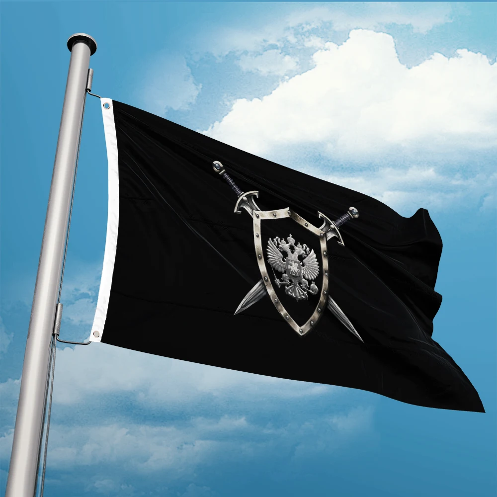 Russian Sword Shield Flag 3ft x 5ft Polesyter Banner Flying 150* 90cm Custom Outdoor Consistent Color On Both Sides For Outdoor