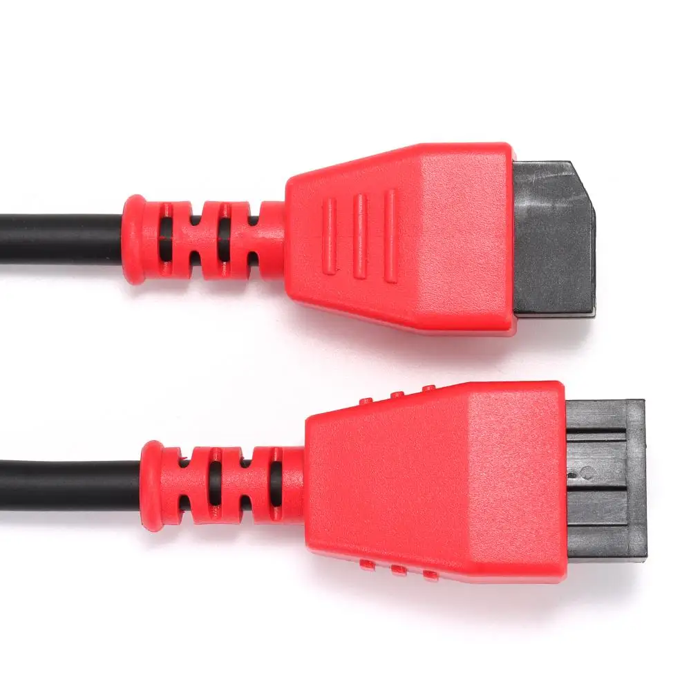 12+8 Cable Rubber OBD2 Cable Adapter Brass 12+8 Programming Cable Connector 12+8 Cable Adapter for Autel DS808