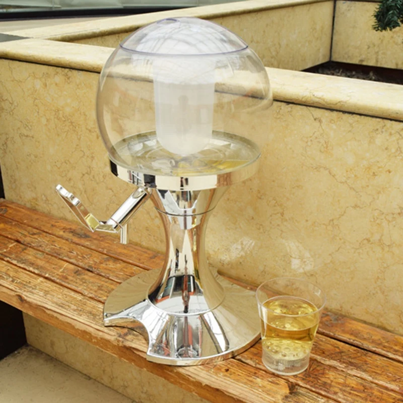 Tower Dispenser Party Wine Beer Water Juice Beverage Tabletop Home Bar Liquid Drinking Ice Core Container Pourer