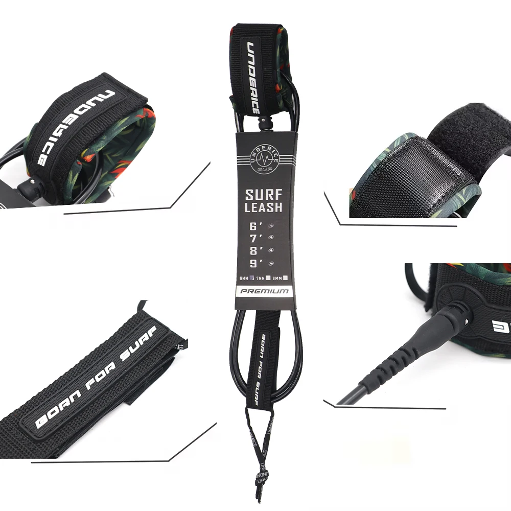 Surfboard-Leash für SUP-Boards, 7mm, 6-9FT, Paddle-Surf-Zubehör, Surf-Leash für alle Surfboards, Fußseil, Surf-Zubehör – Detail 3