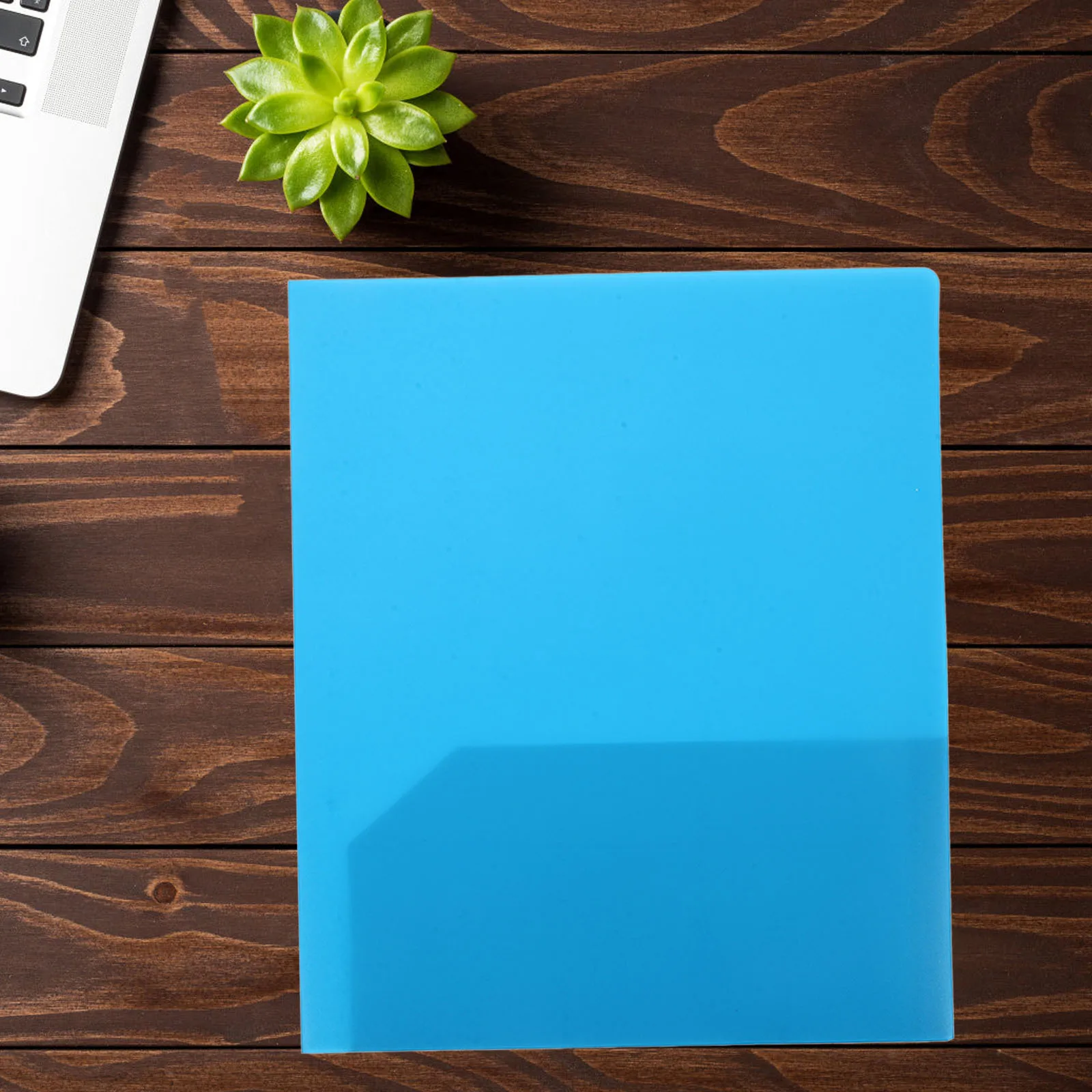 

6Pcs A4 Plastic Two Pocket Folders Document Folder Dual Pocket Design School College Office Document Organizer