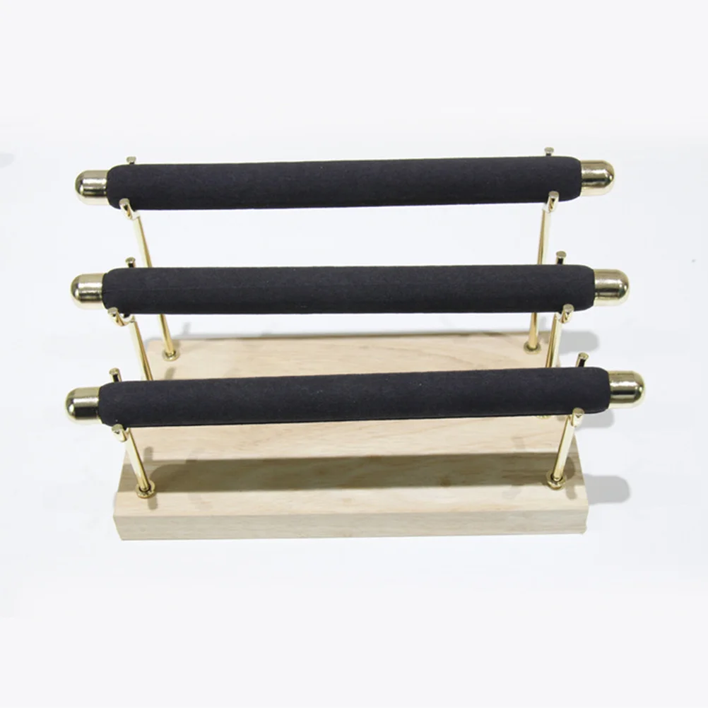 

3-Tier Wooden Ring Storage Holder Elegant Natural Wood Ring Organizer Display Stand Jewelry Rings Holder Detachable Portable